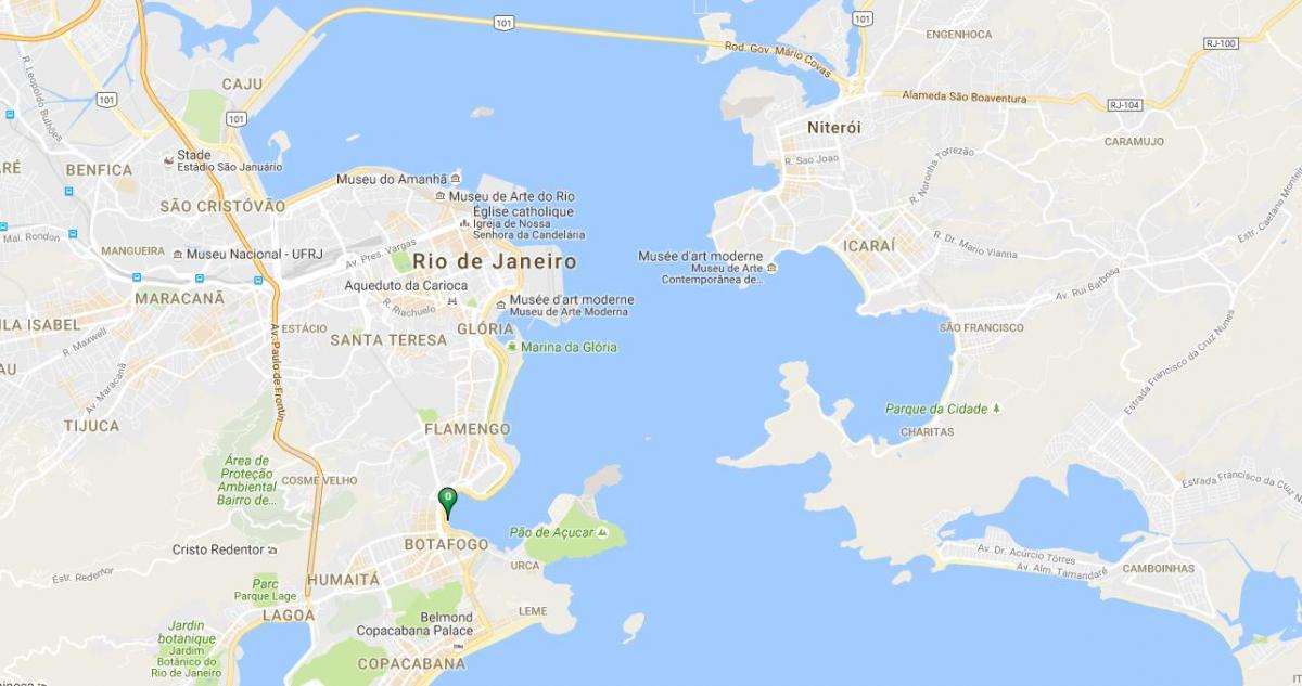 Mapa hondartza Botafogo