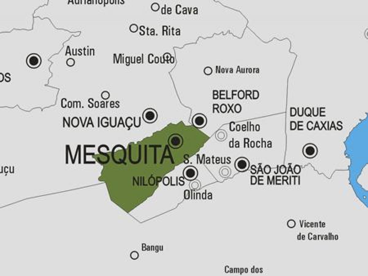 Mapa Mesquita udalerriko