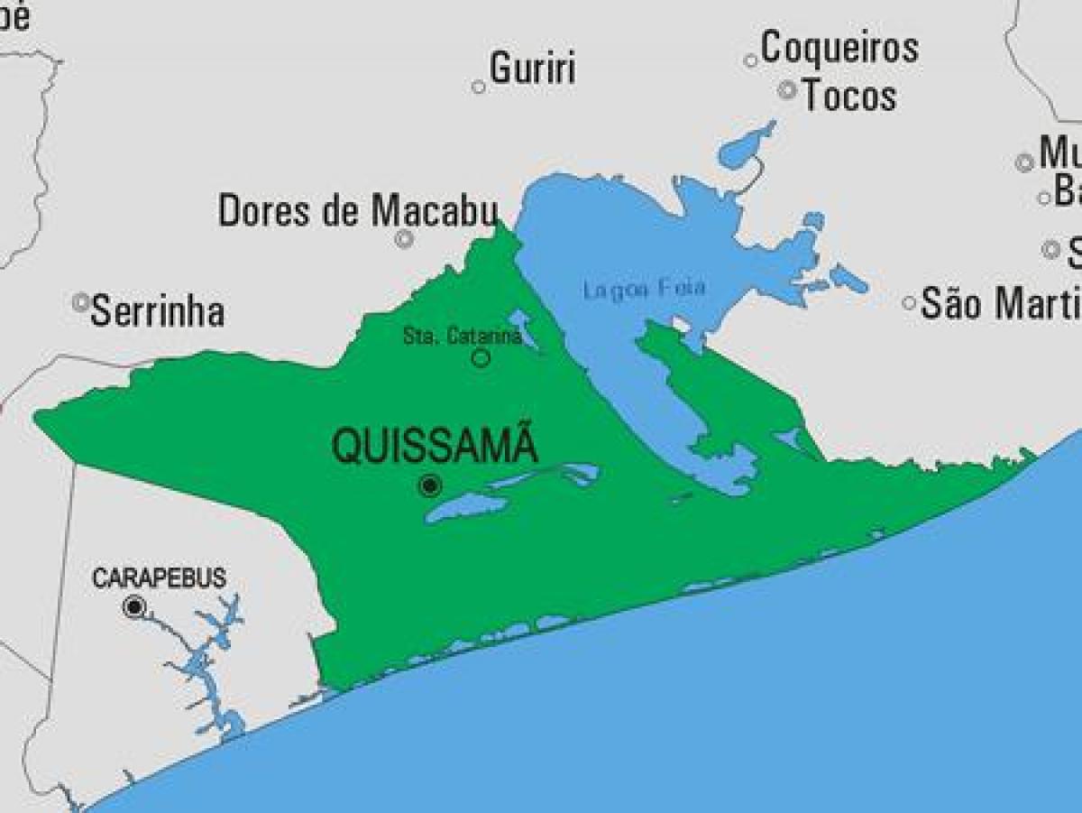Mapa Quissamã udalerriko