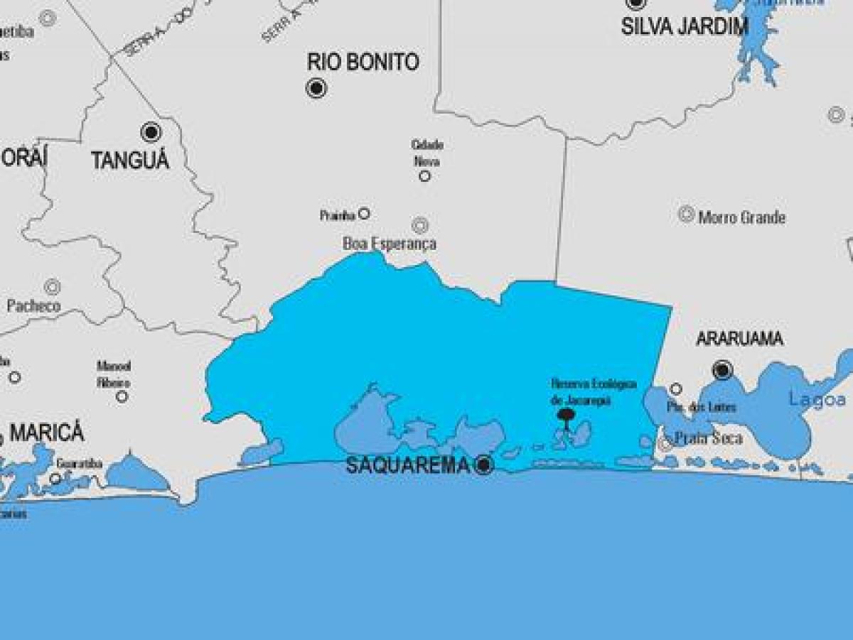 Mapa Saquarema udalerriko