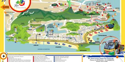 Mapa Ibilbideak autobus Rio de Janeiro