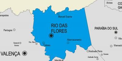 Mapa Rio das Ostras udalerriko