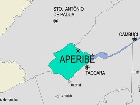 Mapa Aperibé udalerriko