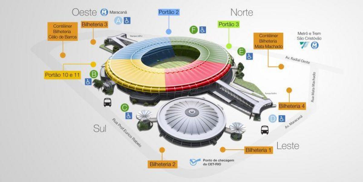 Mapa estadio Maracana