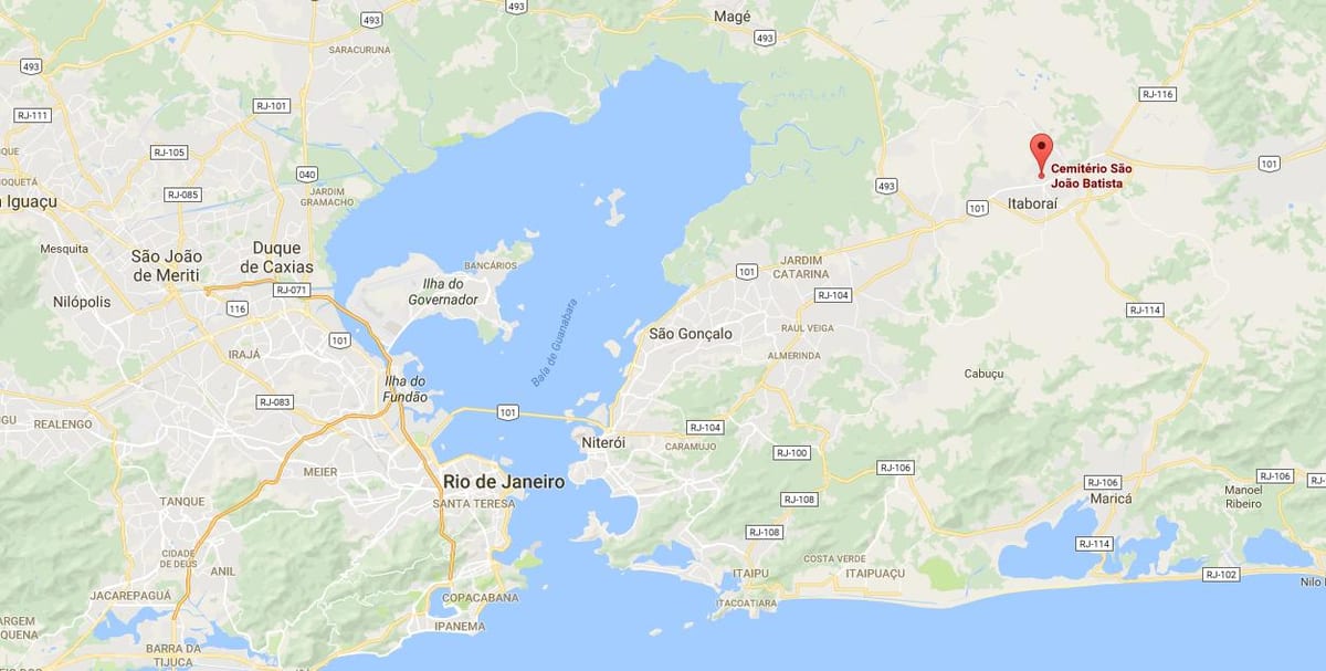 Mapa hilerria São João Batista