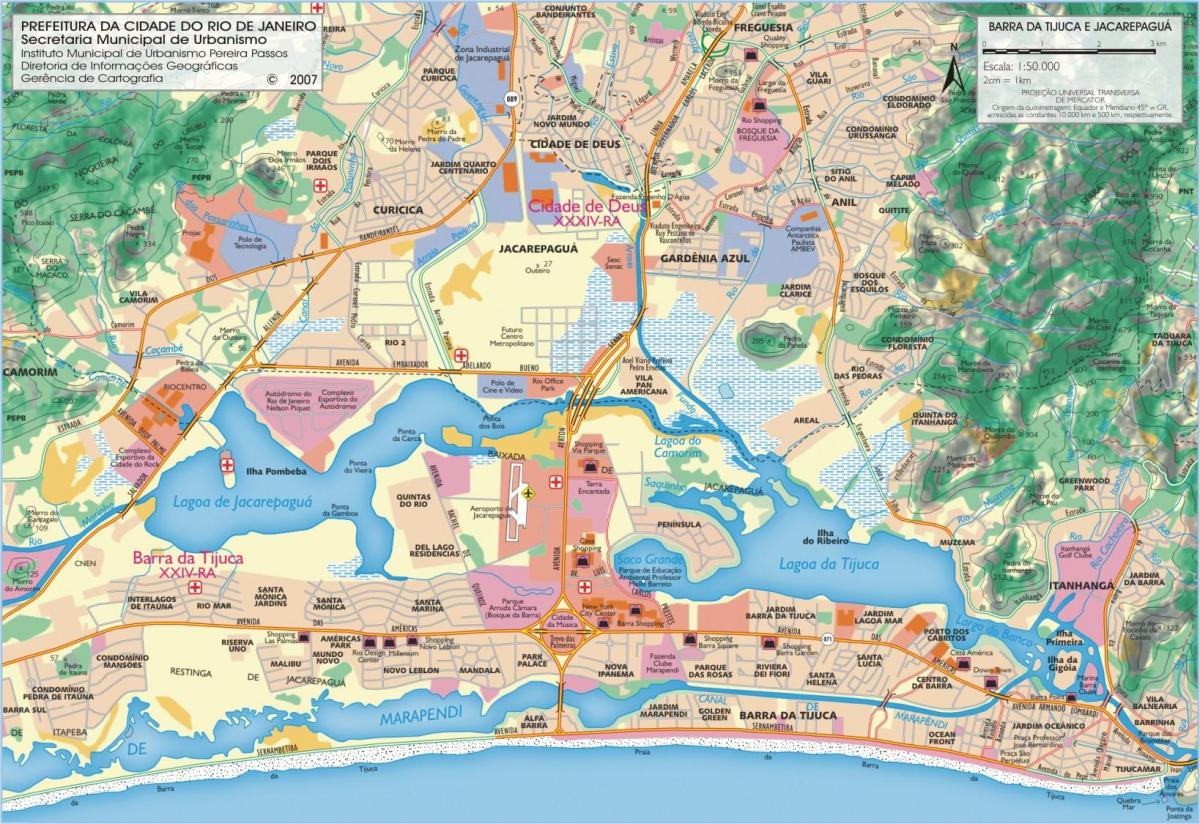 Mapa hondartza Barra