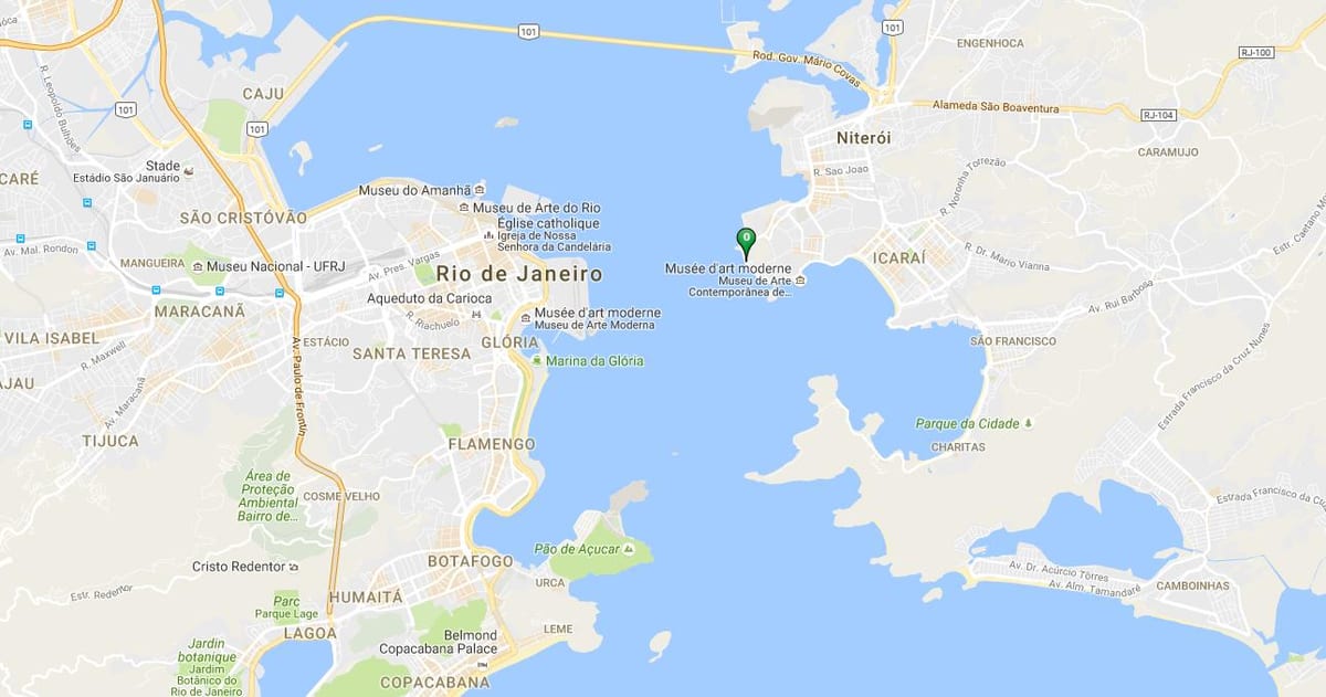 Mapa hondartza Gragoatá