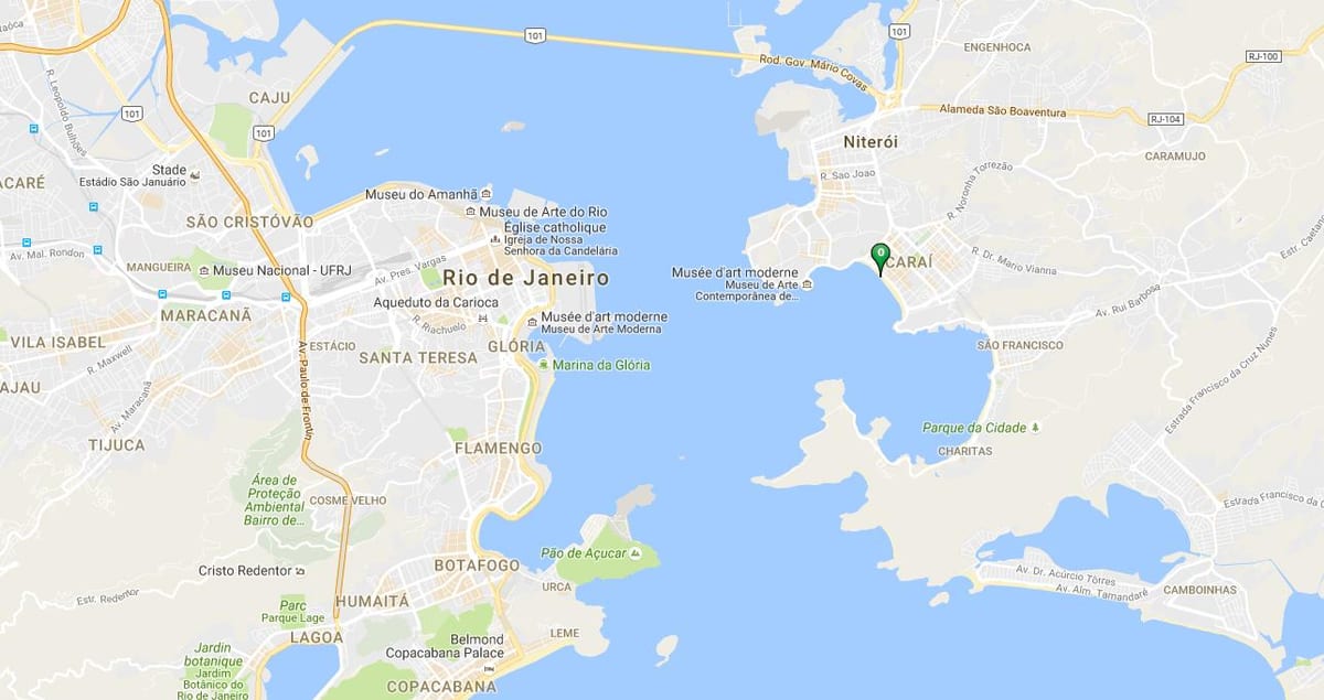 Mapa hondartza Icaraí