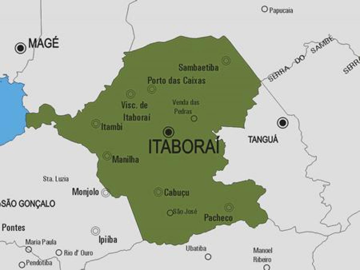 Mapa Itaboraí udalerriko