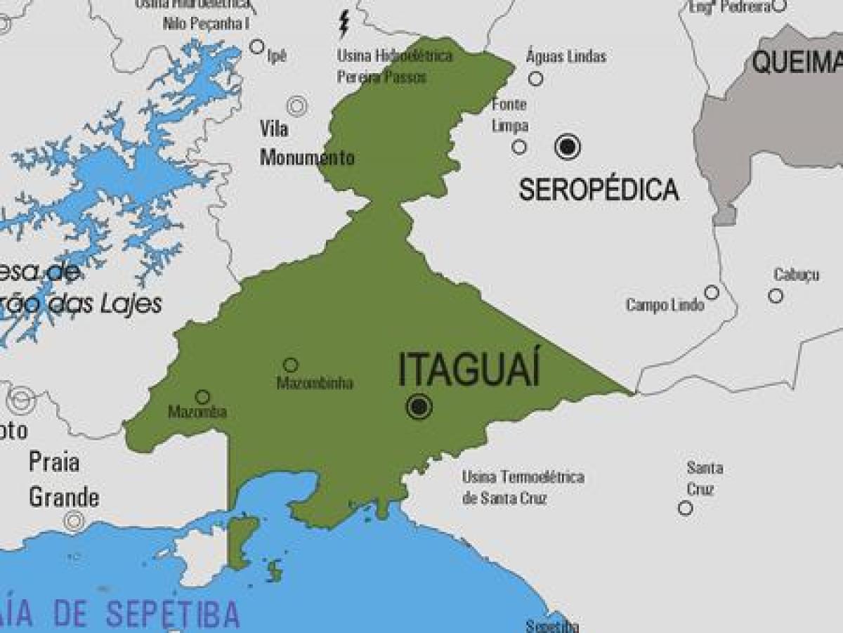 Mapa Itaguaí udalerriko