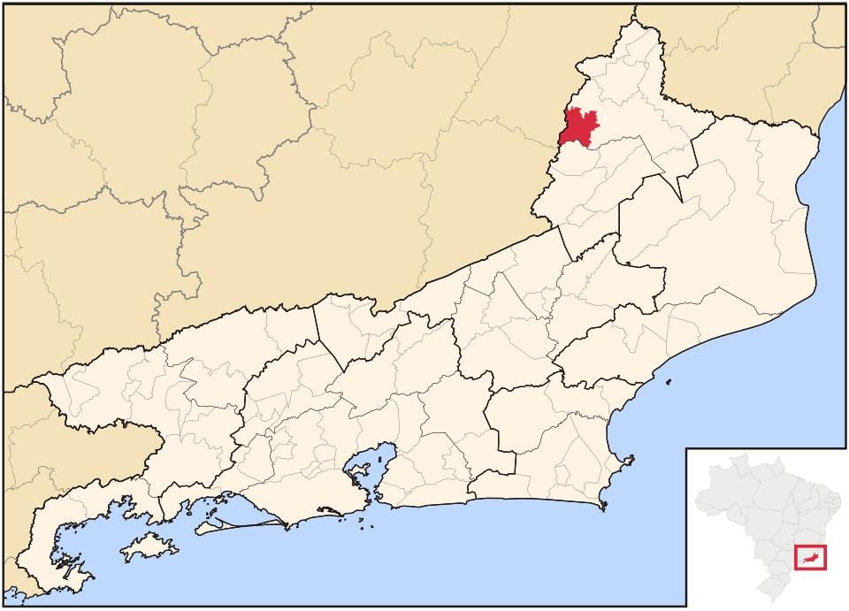 Mapa Laje egin Muriaé
