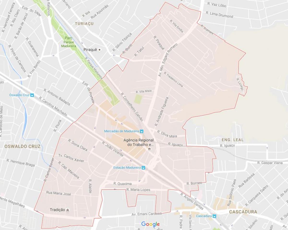 Mapa Madureira