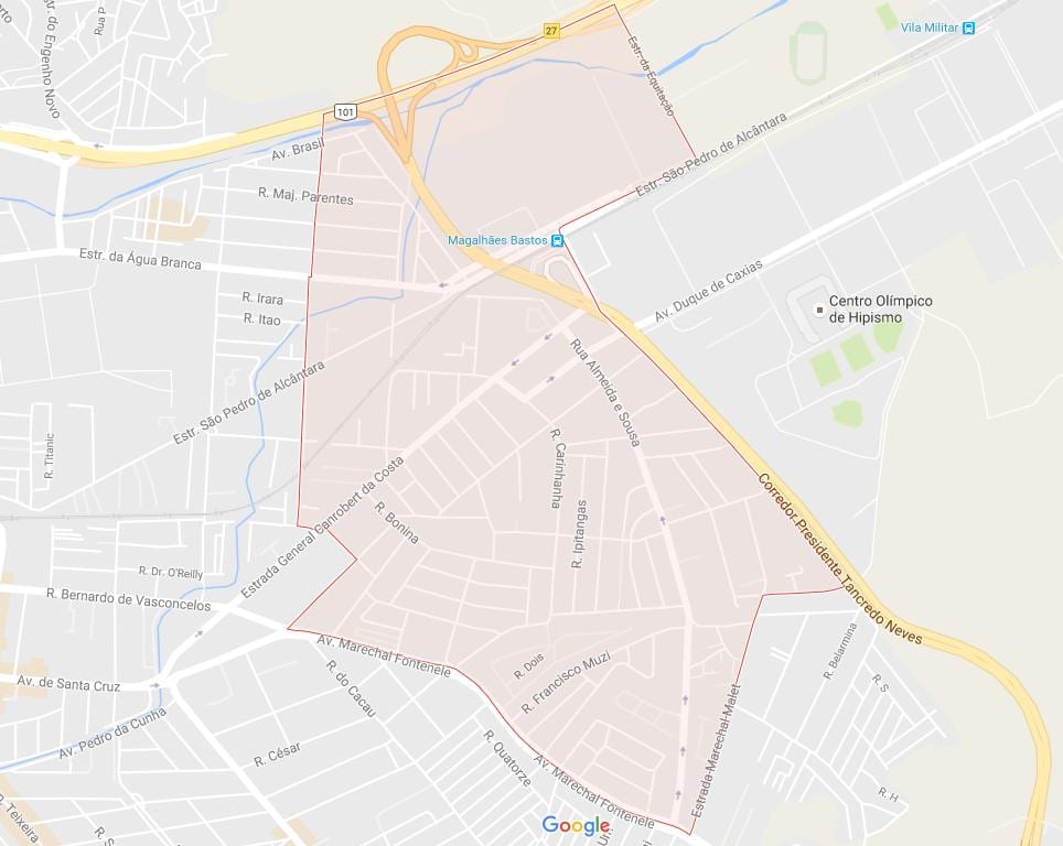 Mapa Magalhães Bastos