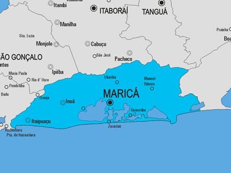 Mapa Maricá udalerriko