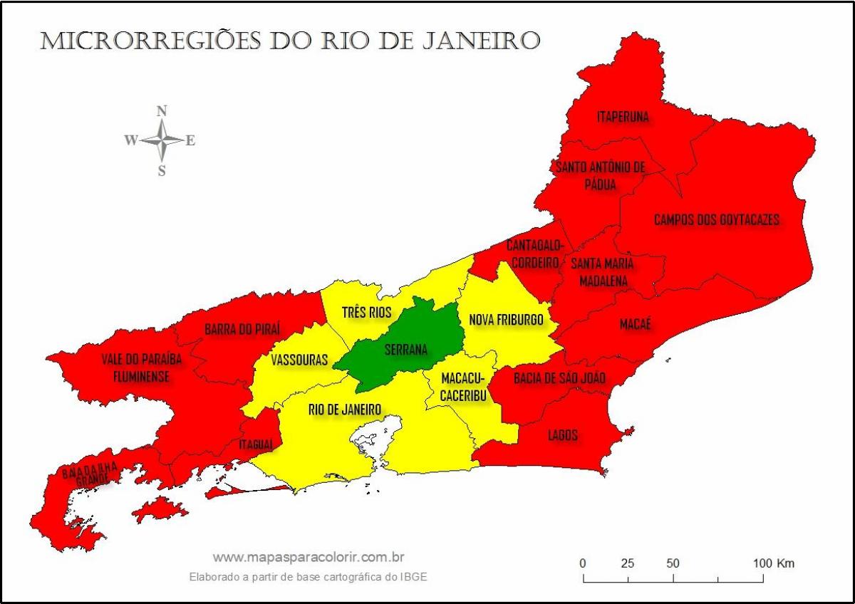 Mapa mikro-eskualde Rio de Janeiro