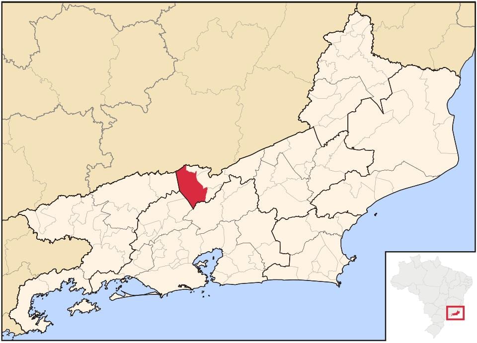 Mapa Paraíba do Sul
