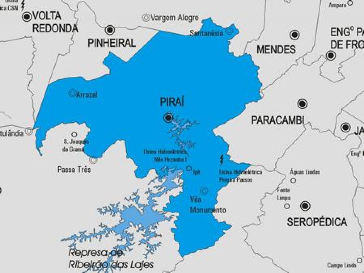 Mapa Piraí udalerriko