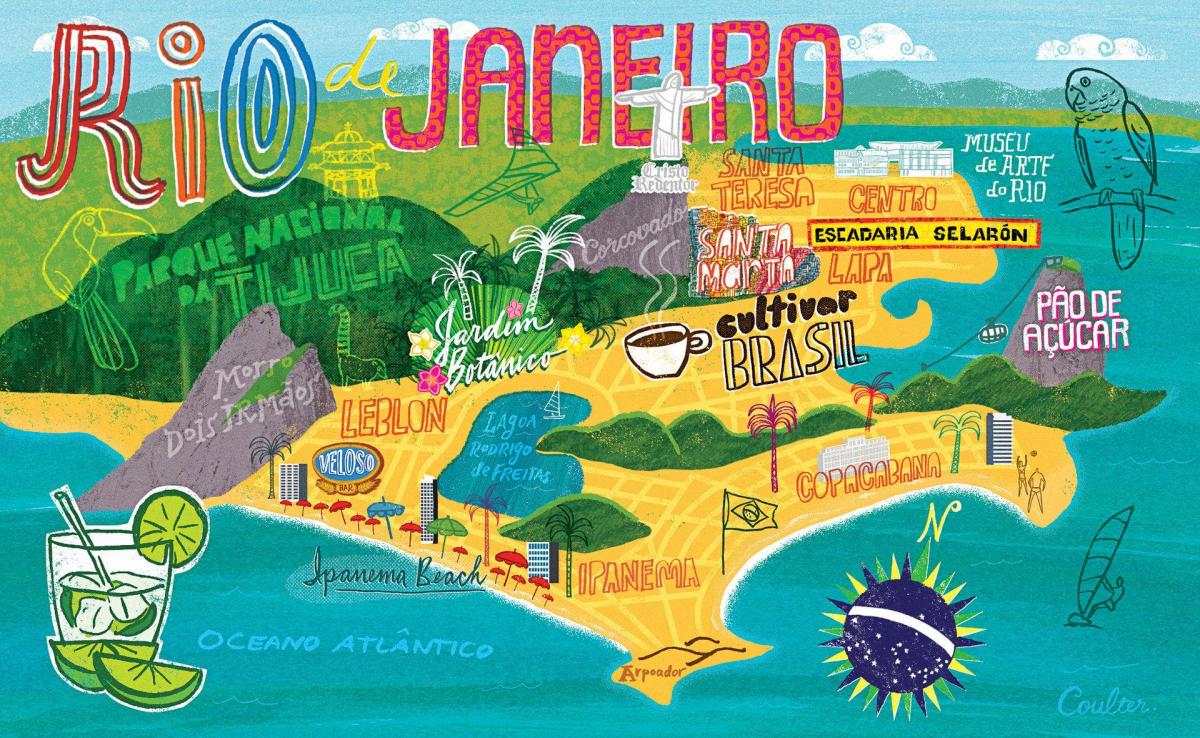 Mapa Rio de Janeiro wallpaper