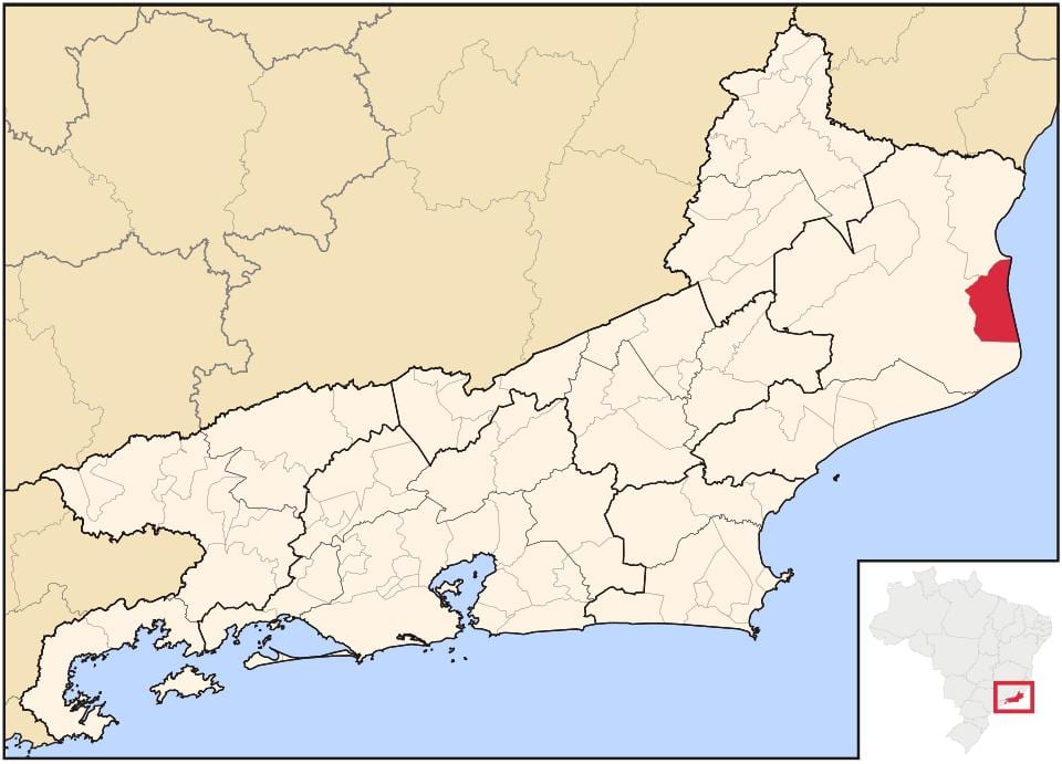 Mapa São João da Barra