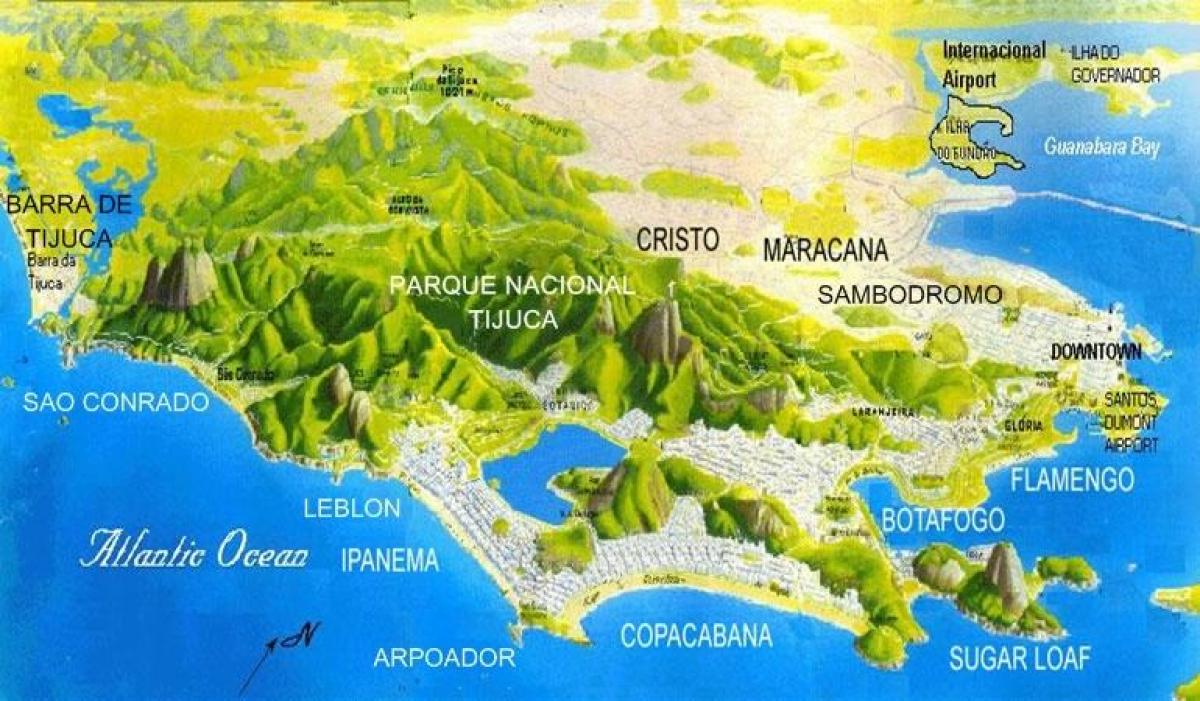 Mapa Sao Conrado hondartza