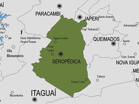 Mapa Seropédica udalerriko