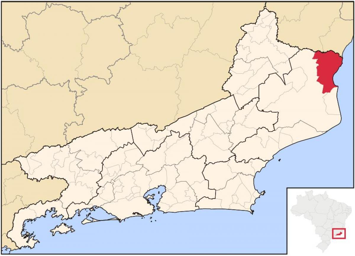 Mapa São Francisco de Itabapoana