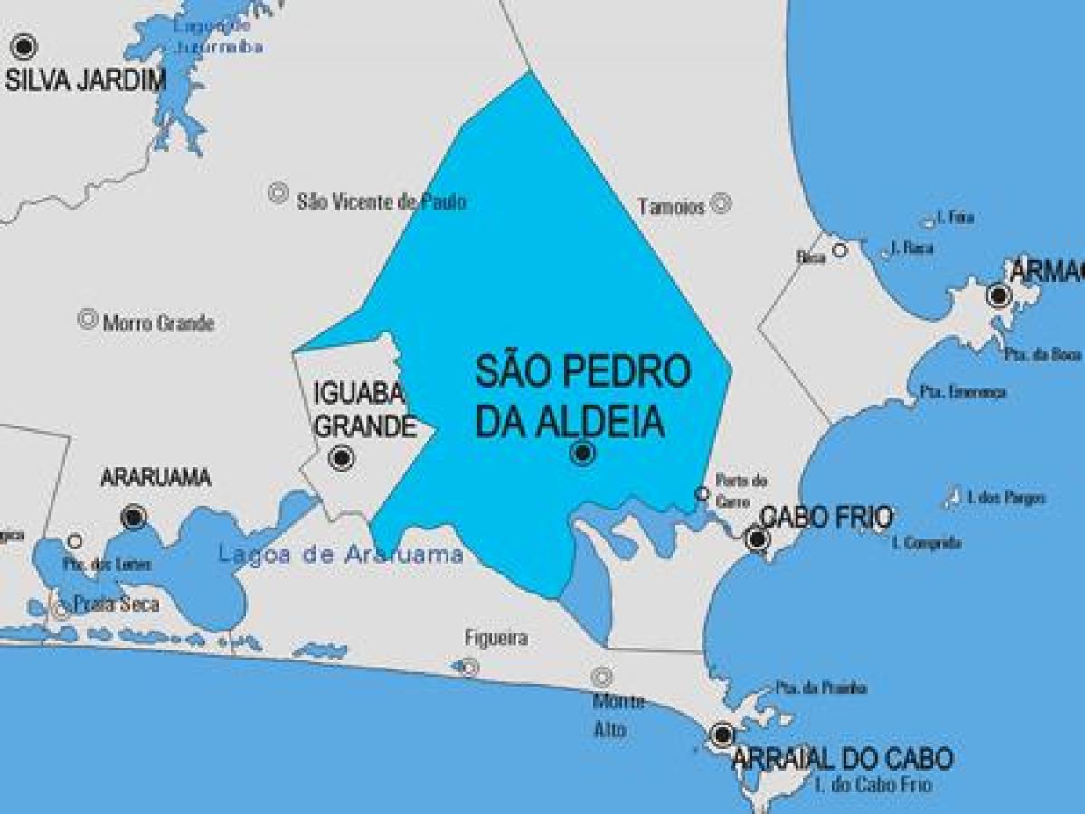 Mapa São Pedro da Aldeia udalerriko
