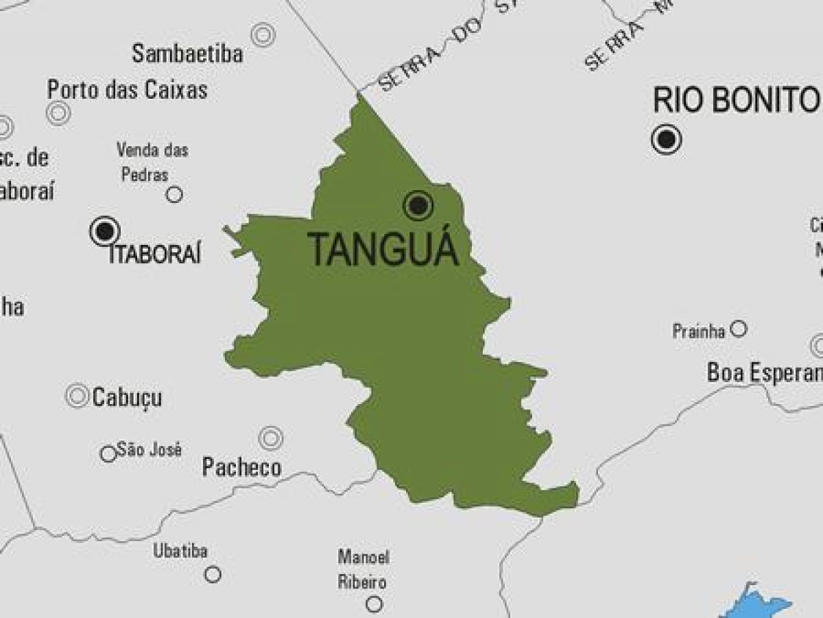 Mapa Tanguá udalerriko