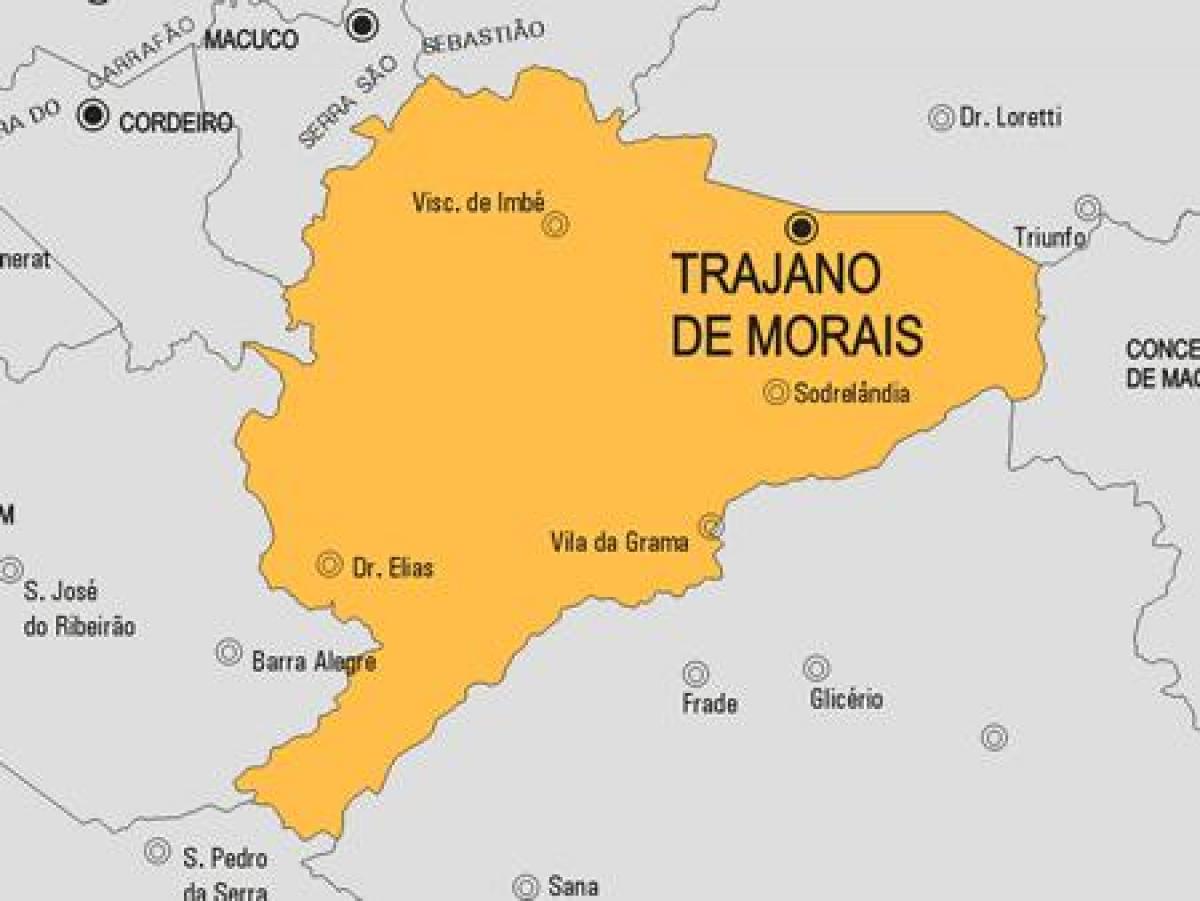Mapa Trajano de Morais udalerriko