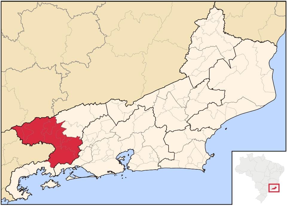 Mapa Vale do Paraíba Fluminense