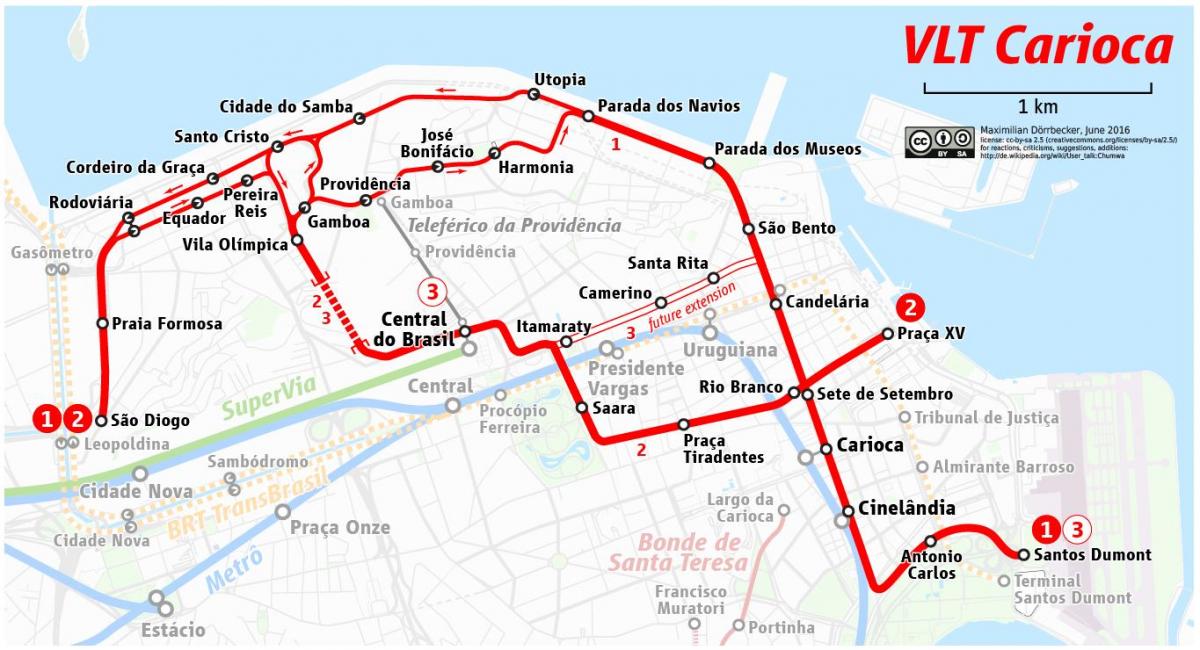 Mapa VLT Rio de Janeiro