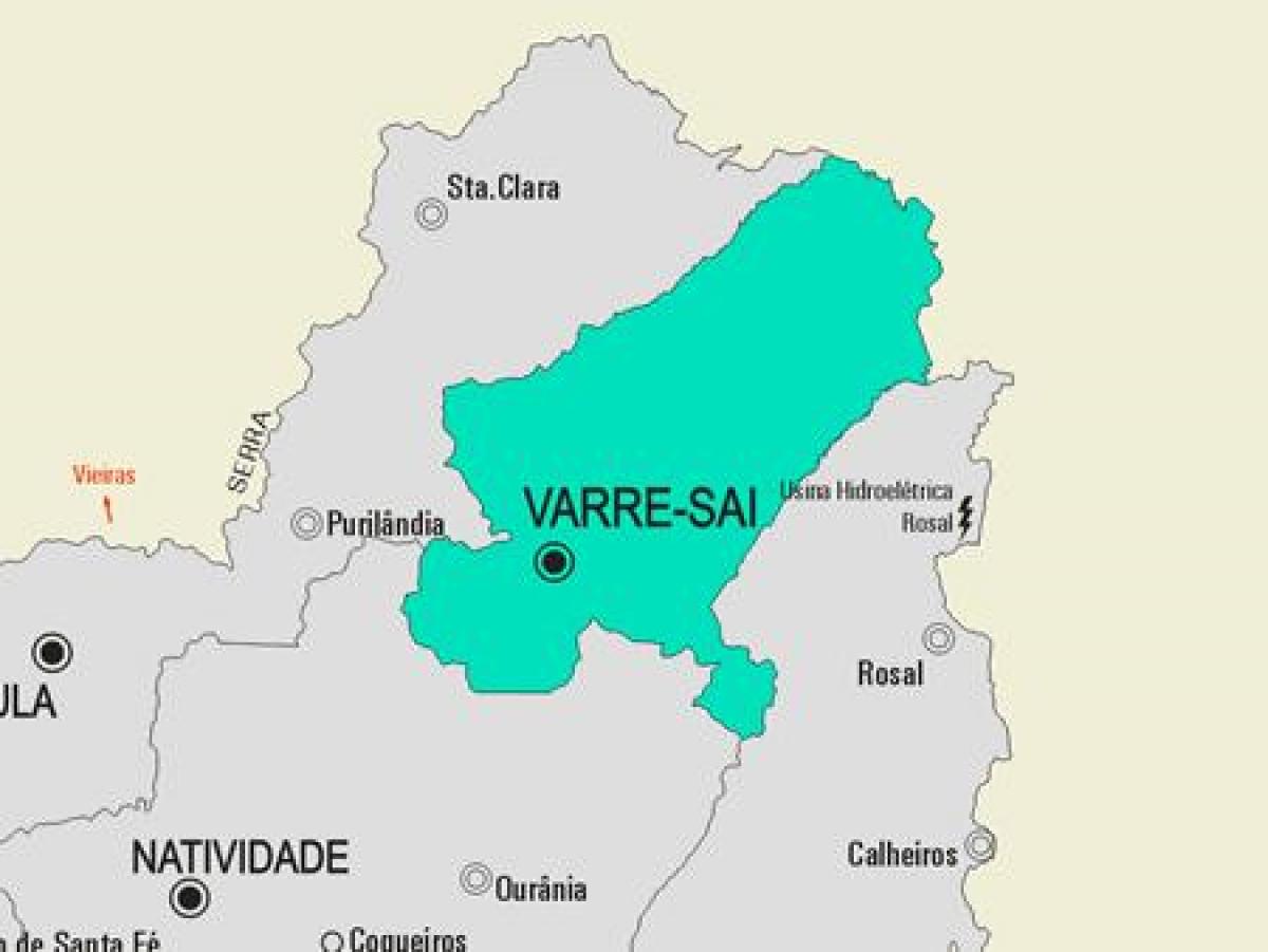 Mapa Volta Redonda udalerriko