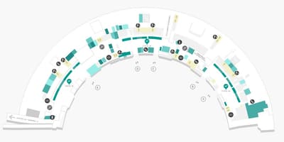 Mapa aireportua Galeão Terminal 1 Maila 1