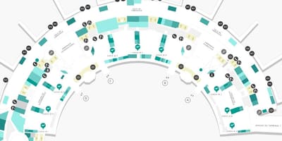 Mapa aireportua Galeão Terminal 2 Maila 3