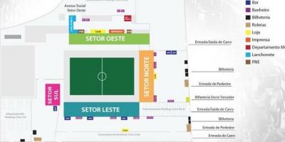 Mapa Arena Botafogo