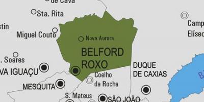 Mapa Belford Roxo udalerriko