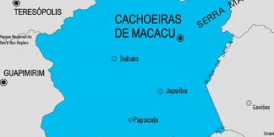 Mapa Cachoeiras de Macacu udalerriko