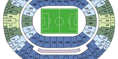 Mapa estadio Maracanã sièges