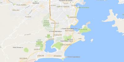 Mapa favela Vidigal