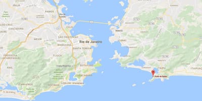 Mapa hondartza Itaipú