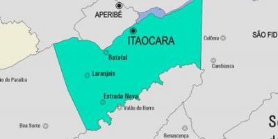 Mapa Itaocara udalerriko