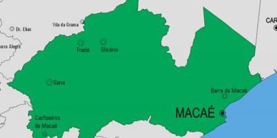 Mapa Macaé udalerriko