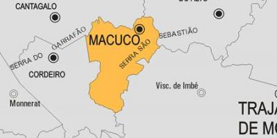 Mapa Macuco udalerriko