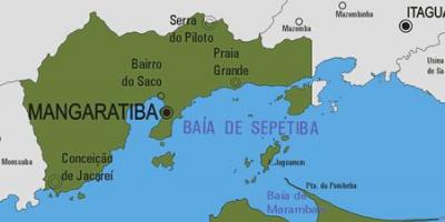 Mapa Mangaratiba udalerriko