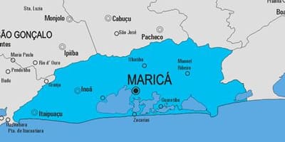 Mapa Maricá udalerriko