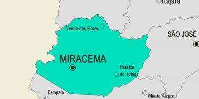 Mapa Miracema udalerriko