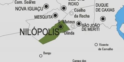 Mapa Nilópolis udalerriko