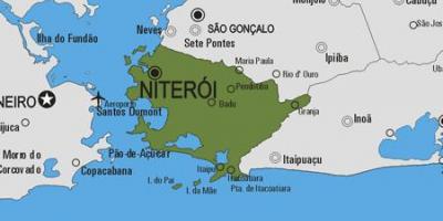 Mapa Niterói udalerriko
