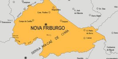 Mapa Nova Friburgo udalerriko