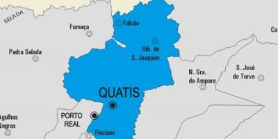Mapa Quatis udalerriko